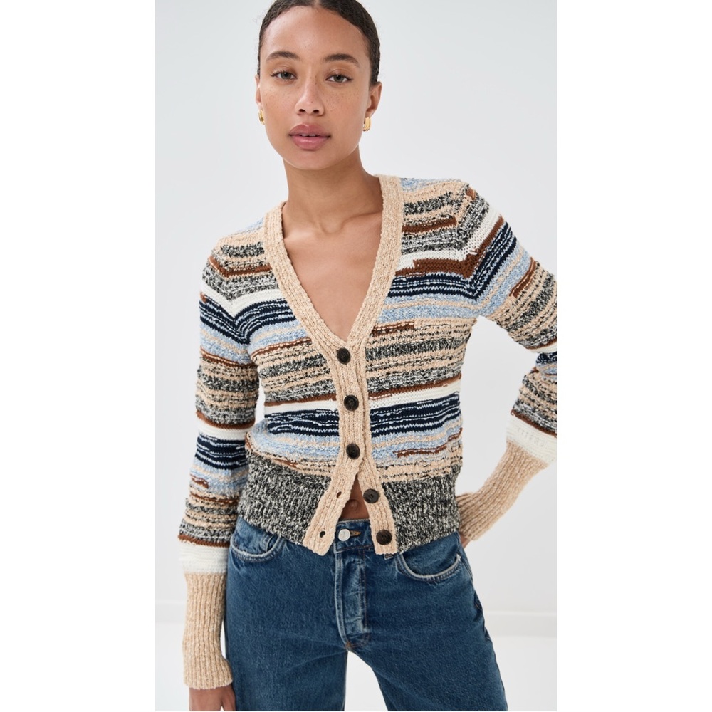 Veronica Beard Cecily Cardigan in Whisky Multi Size Small